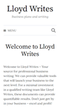 Mobile Screenshot of lloydwrites.com